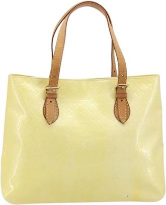 Louis Vuitton Pre-owned Tote Bags, female, Yellow, Size: ONE SIZE Pre-owned Vintage Monogram Vernis Tote Bag