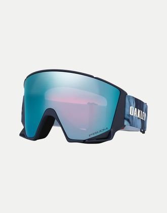 Oakley Flow Scape L Aleksander Kilde Signature Series - Maschera da sci con lenti specchiate blu e firma di Aleksander Kilde