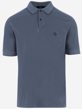 Herno katoenen poloshirt met logo