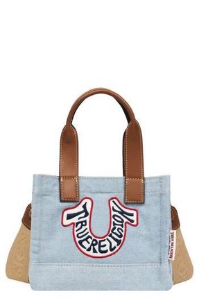 True Religion Retro Horseshoe Crossbody Bag in Denim at Nordstrom Rack