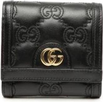 Gucci Pre-owned Wallets, female, Black, Size: ONE SIZE Pre-owned Quilted Wallet