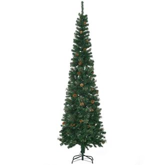 HOMCOM &Aacute;rbol de navidad 58x58x225 cm verde