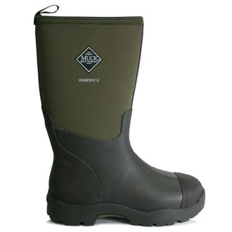 The Original Muck Boot Company Derwent II Rubber Fabric Unisex Mid Calf Boots - Moss Green - Size:UK 10