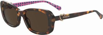 Love Moschino MOL060/S 05L/70 Womens Sunglasses Tortoiseshell Size 55