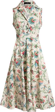 Etro Womens Dress White Cotton