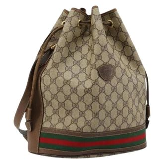 Gucci Pre-owned Bucket Bags, female, Beige, Size: ONE SIZE Pre-owned Bucket Bag