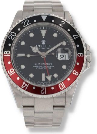 Rolex Pre-owned Rolex GMT-Master II GMT Automatic Chronometer Black Dial Mens Watch 16710 BKSO