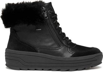 Geox D Milleiny B ABX - Dames - Winterlaarzen - Zwart - 37 EU - Leer - Schoenen