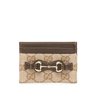 Gucci Horsebit GG Supreme Card Holder