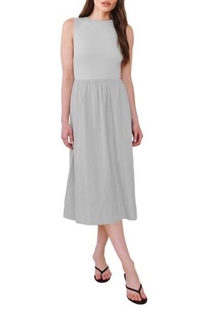 Bella Dahl Mixed Media Sleeveless Midi Dress in Minted Sage at Nordstrom, Size X-Small