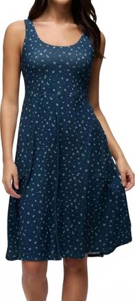 Prana Corrinne Short Dress In Bluff Blue Spring Fling