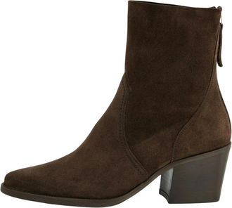 Paul Green Super Soft Enkelboot - Dames - Schoenen - Bruin - Maat: 38 1/2 EU Zijde