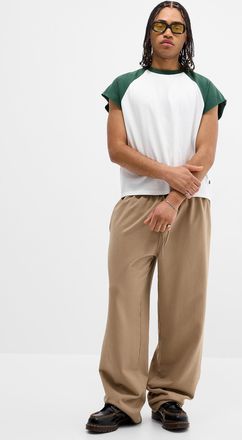 Djab Mens Washed wide-leg sweatpant Relaxed fit Imported from Seoul