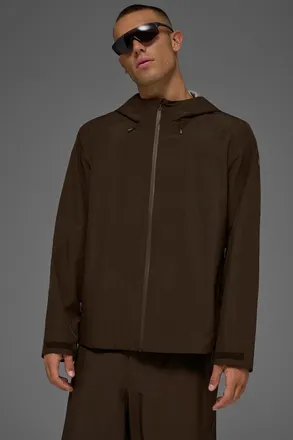 Alo | Alpha Shell Jacket in Espresso, Size: Large