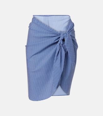 Karla Colletto Gingham beach cover-up