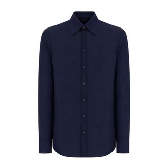 Dolce & Gabbana Heren, Overhemden, Blauw, Maat: XL Zijde