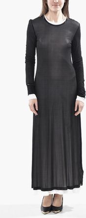 Helmut Lang Round-Neck Double-Fabric Dress Helmut Lang