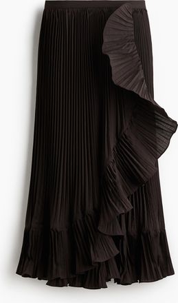 H&M Faltenjupe - Brown