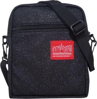 Manhattan Portage Midnight City Lights Crossbody Bag in Black at Nordstrom, Size Small