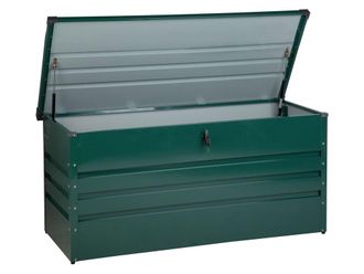 Beliani Arc&oacute;n 132 cm 62 cm metal verde oscuro