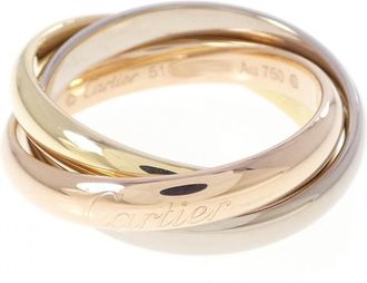 Cartier Trinity Yellow Gold (18K) Pink Gold (18K) White Gold (18K) Band Ring (Pre-Owned)