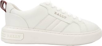 Bally Ladies White Maxim Low Top Sneakers