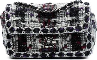 Chanel Pre-owned Tweed Shoulder Bag - Dames - Vintage Schoudertas - Zwart - ONE Size - Tweed - Vintage