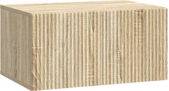 vidaXL Mueble Para Tv De Pared 59,5 X 41 X 30 Cm Roble Sonoma Vidaxl
