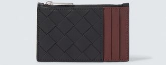Bottega Veneta Intrecciato zip-up leather card case