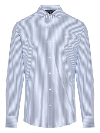 BOSS stripe-design shirt - Blue