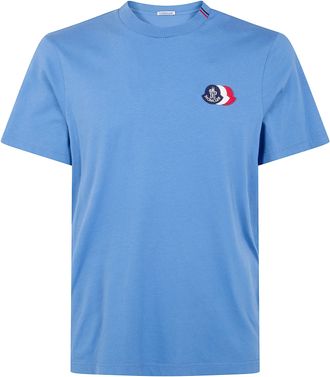 Moncler Short Sleeves Lightweight Cotton Jersey 30/1 Washed T-Shirt
