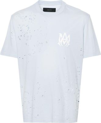 Amiri Washed Shotgun cotton T-shirt - men - Cotton - XXXL - Blue