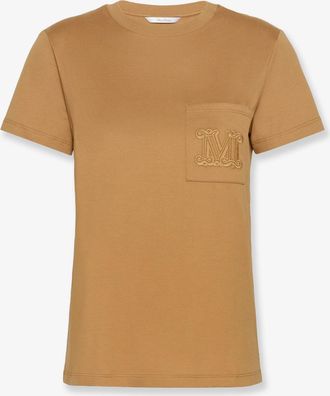 Max Mara T-Shirt Papaia in cotone con Monogramma - MAX MARA - gender_Woman