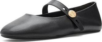 Tory Burch Romy Mary Jane Womens Flat Shoes Prefect Black : 10.5 M, Leather/Suede
