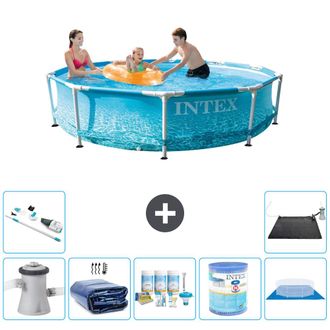 Intex Piscina Con Estructura Redonda - 305x76 Cm - 8-piezas S41380