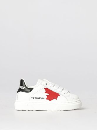 Dsquared2 Sneakers da bambino low-top in pelle di vitello con logo