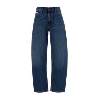 Calvin Klein Wide Jeans, female, Blue, Size: W24 Relaxed Barrel Jeans