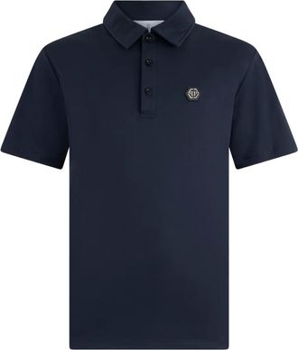 Philipp Plein Polo con logo - Blu