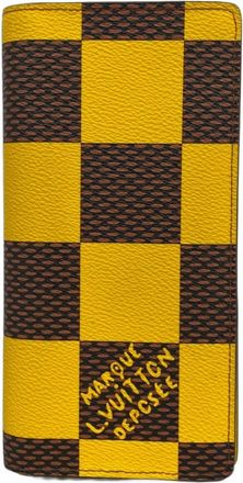 Louis Vuitton Brown Yellow Long Wallet (Bi-Fold) (Pre-Owned)