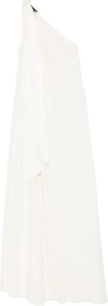 Taller Marmo One-shoulder Draped Maxi Dress