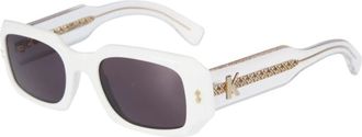 K&agrave;dor Klarissa Glamour - unisex - Zonnebrillen - Wit - 51 MM - Accessoires