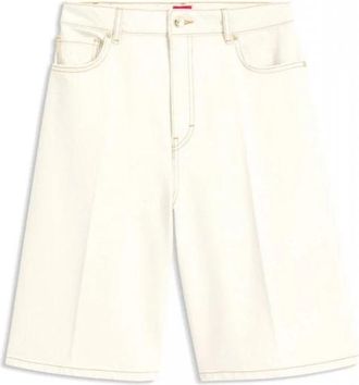 HUGO BOSS Denim Shorts - Dames - Denim shorts - Beige - W29 - Denim - Korte Broeken