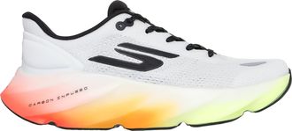 Skechers Mens Aero Burst Sneaker, White/Black/Multi, 7