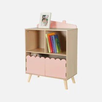 Sweeek Librer&iacute;a Infantil De 2 Estantes Y 2 Puertas
