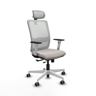 Piqueras y Crespo Silla De Oficina Piqueras Y Crespo Haches Blanco Ruedas 65 Mm