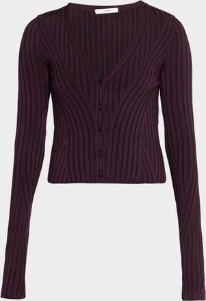 Adam Lippes Greer Cropped Knit Cardigan