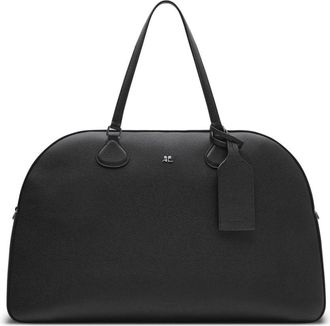 Courr&egrave;ges logo-plaque leather duffle bag - unisex - CALFSKIN - OS - Black