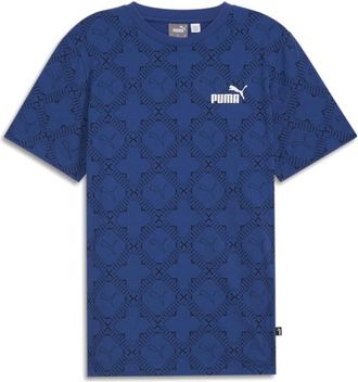 Puma Mens Logomania AOP Tee, Color Clyde Royal, Size: Large