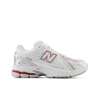 New Balance Kids 1906 Lace in Beige/Red Synthetic, size 13.5
