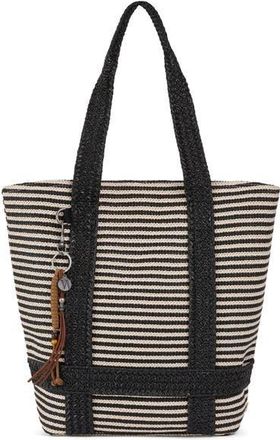 Wilt Palermo Tote in Black Bone Stripe at Nordstrom
